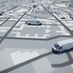 GPS tracking. 3D Rendering