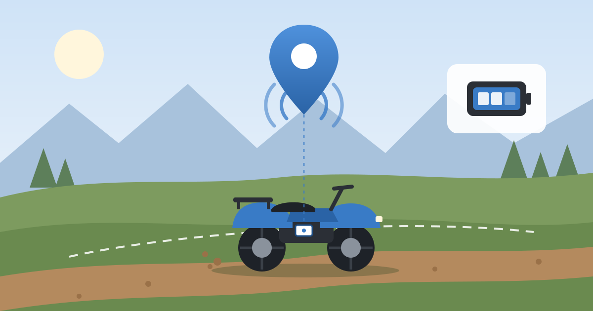 atv being gps tracked